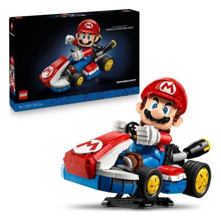 LEGO Mario Kart 72037 Mario Et Kart Standard - Set De Construction Pour Adulte – Figurine
