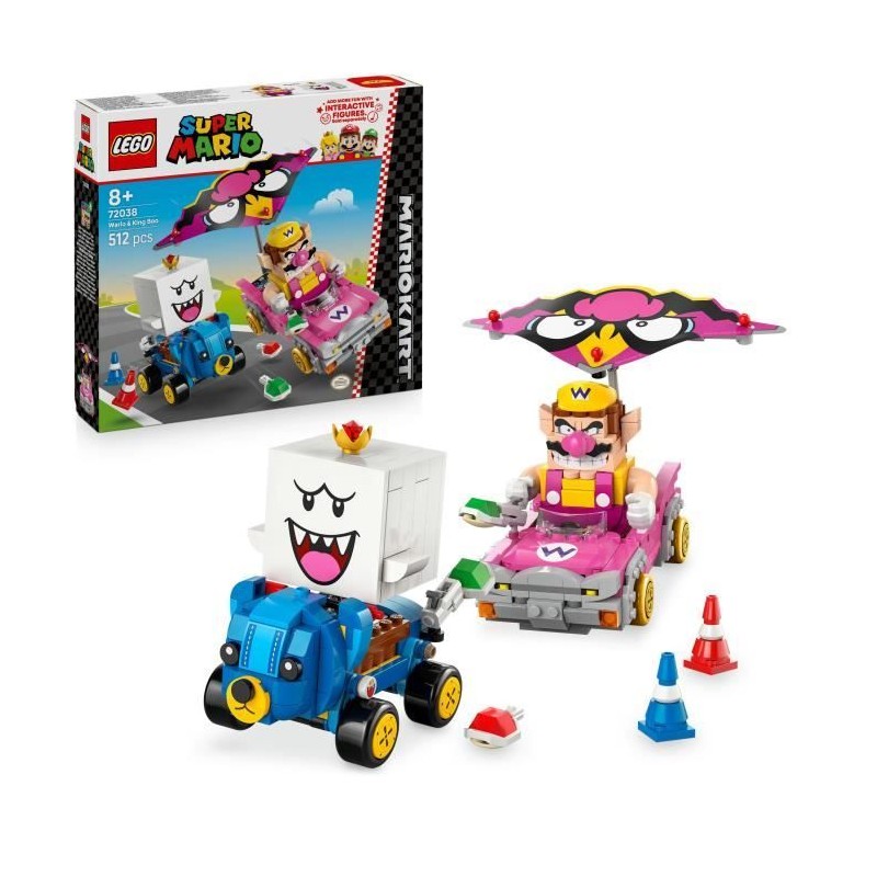 LEGO Super Mario 72038 Mario Kart – Wario et Roi Boo - Jeu de Constr LEGO Super Mario 72038 Mario Kart – Wario et Roi Boo - Jeu de Constr