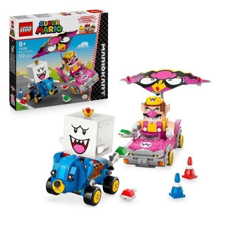 LEGO Super Mario 72038 Mario Kart – Wario et Roi Boo - Jeu de Construction des 8 ans LEGO Super Mario 72038 Mario Kart – Wario et Roi Boo - Jeu de Construction des 8 ans