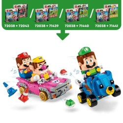 LEGO Super Mario 72038 Mario Kart – Wario et Roi Boo - Jeu de Constr