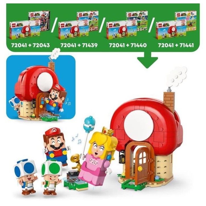 LEGO Super Mario 72041 Fete chez les Toads - Jeu de Construction enfant des 7 ans LEGO Super Mario 72041 Fete chez les Toads - Jeu de Construction enfant des 7 ans
