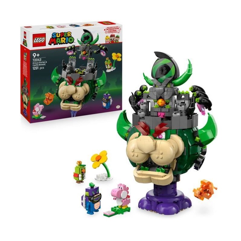 LEGO Super Mario 72042 Prince Florian et Château de Bowser - Jeu enfa LEGO Super Mario 72042 Prince Florian et Château de Bowser - Jeu enfa