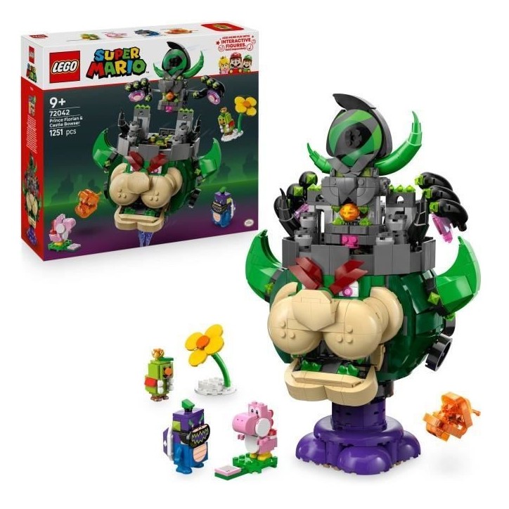 LEGO Super Mario 72042 Prince Florian et Château de Bowser - Jeu enfant des 9 ans LEGO Super Mario 72042 Prince Florian et Château de Bowser - Jeu enfant des 9 ans