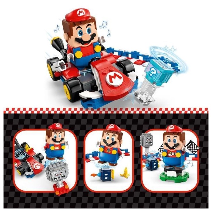 LEGO Mario Kart 72043 Mario Interactif et Kart Standard - Jouet enfant des 7 ans LEGO Mario Kart 72043 Mario Interactif et Kart Standard - Jouet enfant des 7 ans