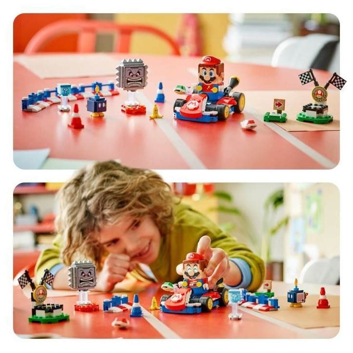 LEGO Mario Kart 72043 Mario Interactif et Kart Standard - Jouet enfant des 7 ans LEGO Mario Kart 72043 Mario Interactif et Kart Standard - Jouet enfant des 7 ans