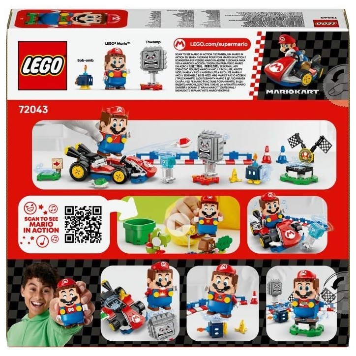 LEGO Mario Kart 72043 Mario Interactif et Kart Standard - Jouet enfant des 7 ans LEGO Mario Kart 72043 Mario Interactif et Kart Standard - Jouet enfant des 7 ans