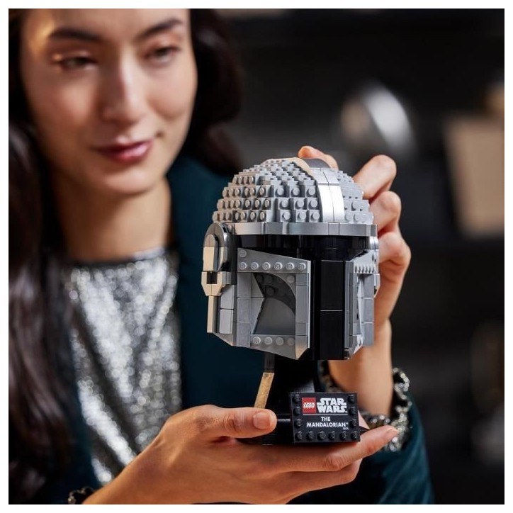 LEGO 75328 Star Wars Le Casque Du Mandalorien Maquette de Collection a Construire, Décoration et Cadeau Pour Adultes LEGO 75328 Star Wars Le Casque Du Mandalorien Maquette de Collection a Construire, Décoration et Cadeau Pour Adultes