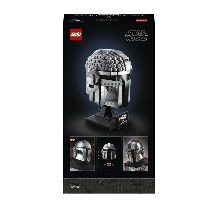 LEGO 75328 Star Wars Le Casque Du Mandalorien Maquette de Collection a Construire, Décoration et Cadeau Pour Adultes LEGO 75328 Star Wars Le Casque Du Mandalorien Maquette de Collection a Construire, Décoration et Cadeau Pour Adultes