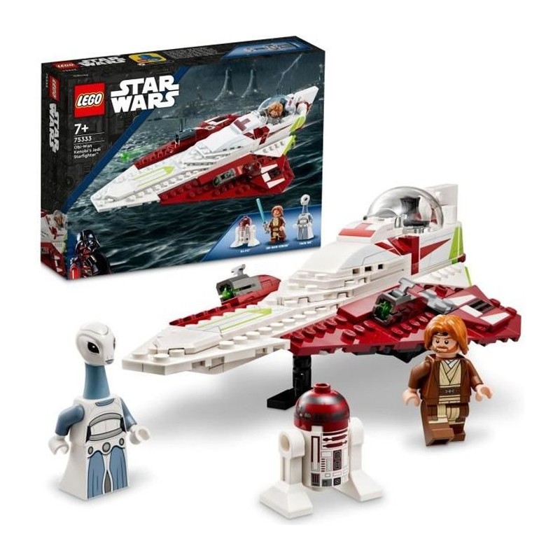 LEGO Star Wars 75333 Le Chasseur Jedi d'Obi-Wan Kenobi, Jouet, Figurin LEGO Star Wars 75333 Le Chasseur Jedi d'Obi-Wan Kenobi, Jouet, Figurin