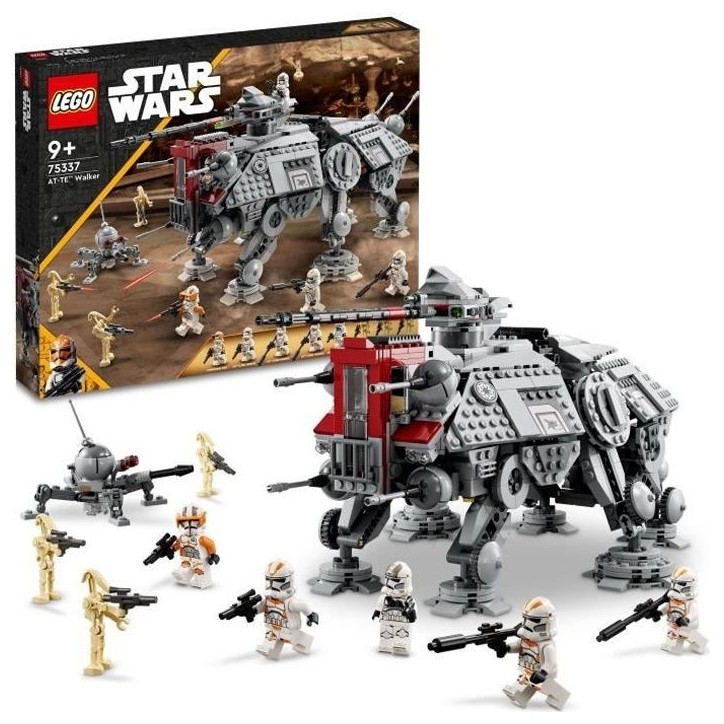 LEGO 75337 Star Wars Le Marcheur AT-TE, Jouet, Figurines Droides de Combat, Clone Trooper, La Revanche des Sith, Enfants Des 9 A LEGO 75337 Star Wars Le Marcheur AT-TE, Jouet, Figurines Droides de Combat, Clone Trooper, La Revanche des Sith, Enfants Des 9 A