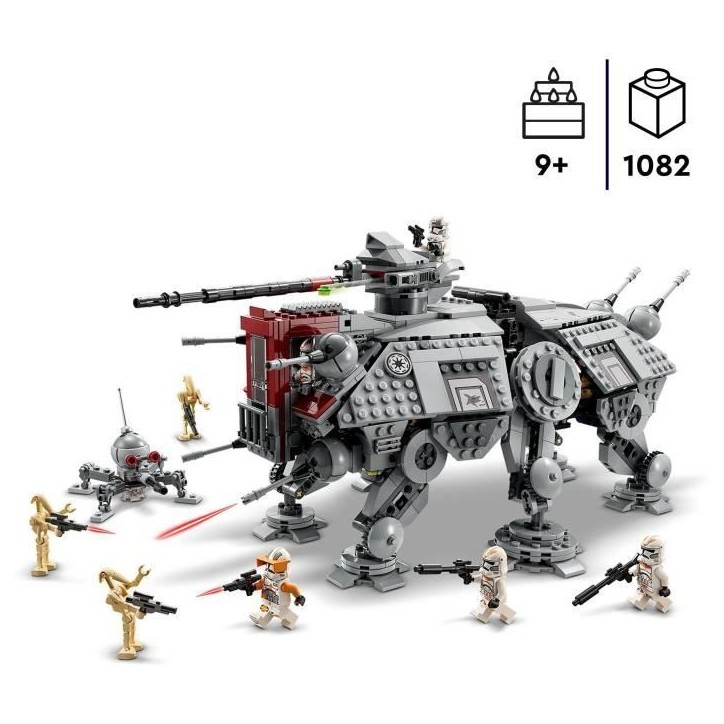 LEGO 75337 Star Wars Le Marcheur AT-TE, Jouet, Figurines Droides de Combat, Clone Trooper, La Revanche des Sith, Enfants Des 9 A LEGO 75337 Star Wars Le Marcheur AT-TE, Jouet, Figurines Droides de Combat, Clone Trooper, La Revanche des Sith, Enfants Des 9 A
