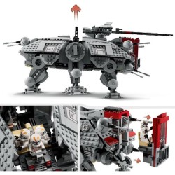LEGO 75337 Star Wars Le Marcheur AT-TE, Jouet, Figurines Droides de Co