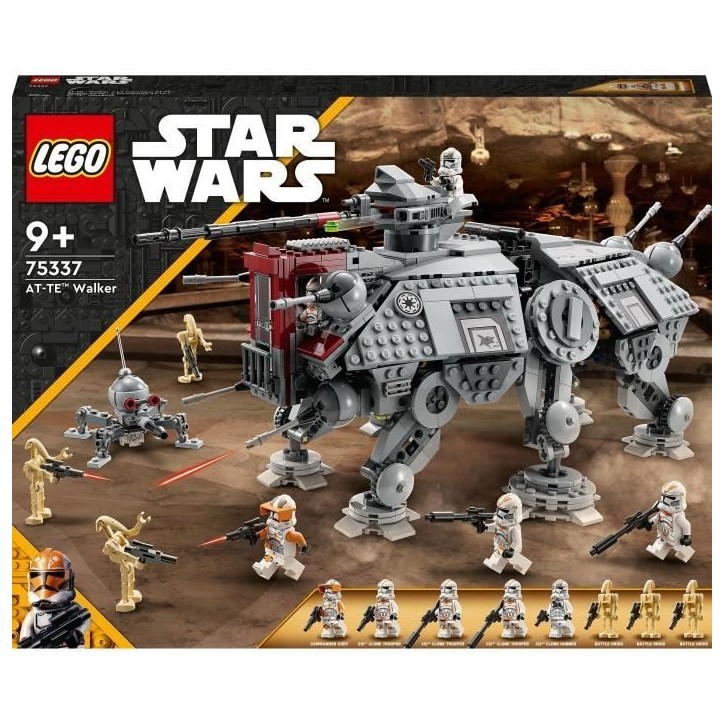 LEGO 75337 Star Wars Le Marcheur AT-TE, Jouet, Figurines Droides de Combat, Clone Trooper, La Revanche des Sith, Enfants Des 9 A LEGO 75337 Star Wars Le Marcheur AT-TE, Jouet, Figurines Droides de Combat, Clone Trooper, La Revanche des Sith, Enfants Des 9 A