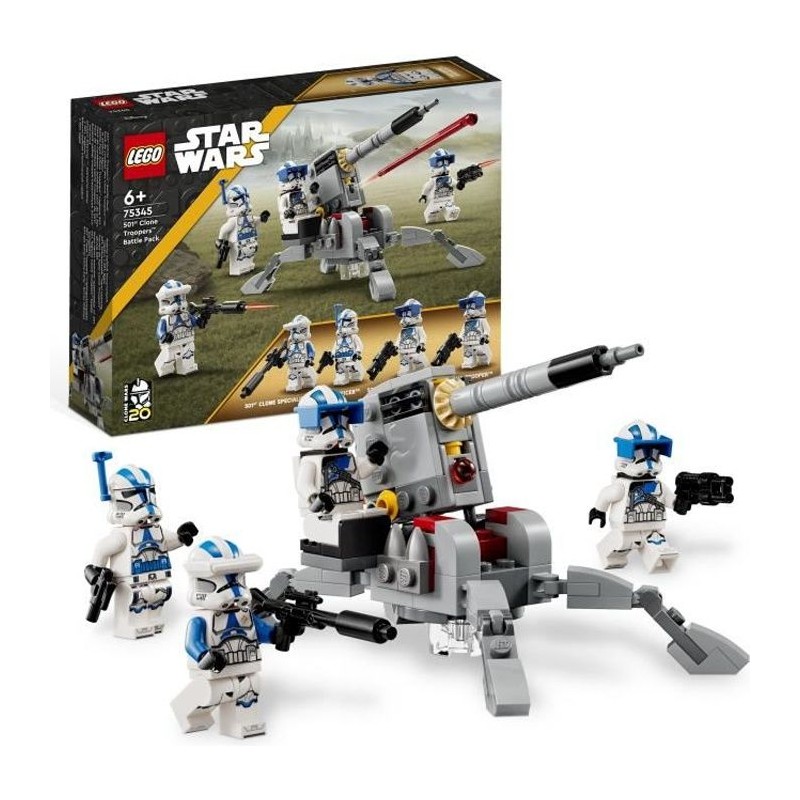LEGO Star Wars 75345 Pack de Combat des Clone Troopers de la 501eme L
