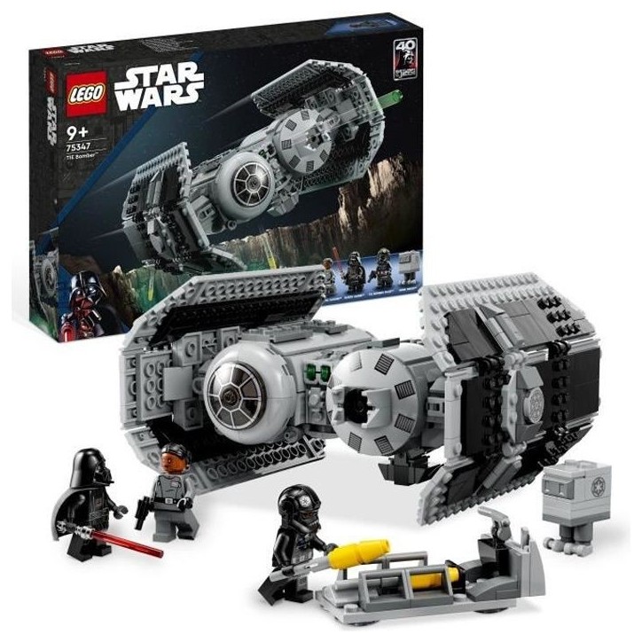 LEGO Star Wars 75347 Le Bombardier TIE, Maquette Vaisseau avec Figurine de Droide Gonk LEGO Star Wars 75347 Le Bombardier TIE, Maquette Vaisseau avec Figurine de Droide Gonk