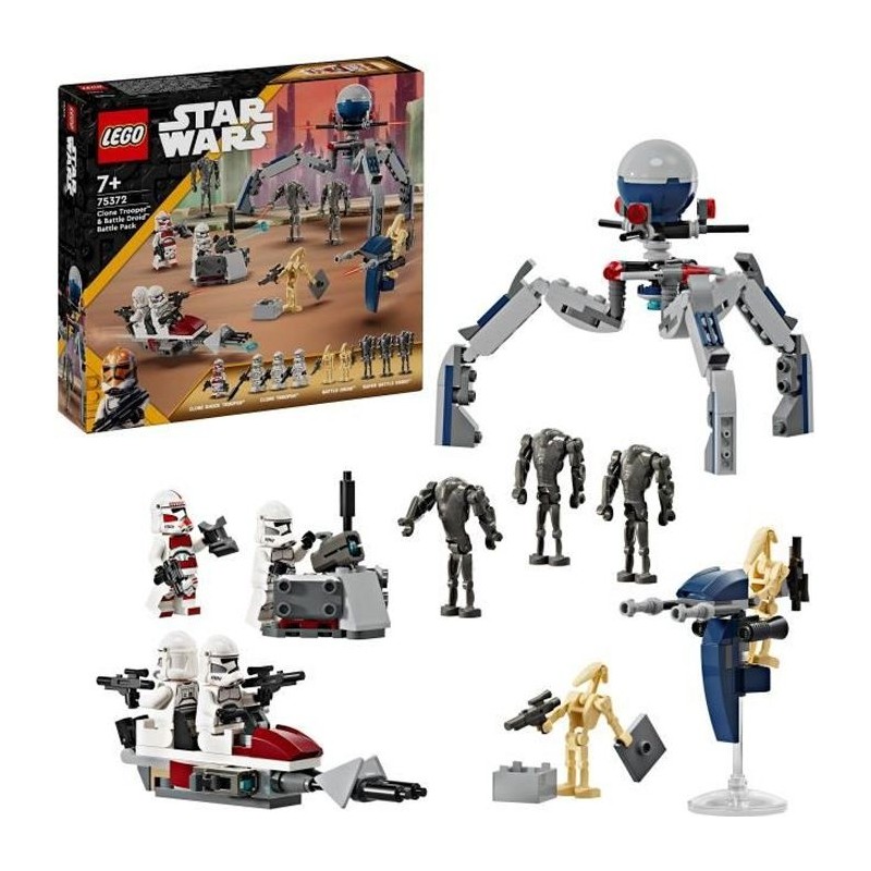 LEGO 75372 Star Wars Pack de Combat des Clone Troopers et Droides de C