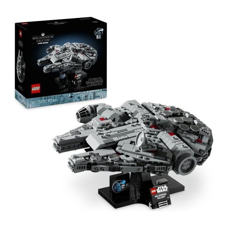 LEGO Star Wars 75375 Millennium Falcon, Set de Construction, Vaisseau LEGO Star Wars 75375 Millennium Falcon, Set de Construction, Vaisseau
