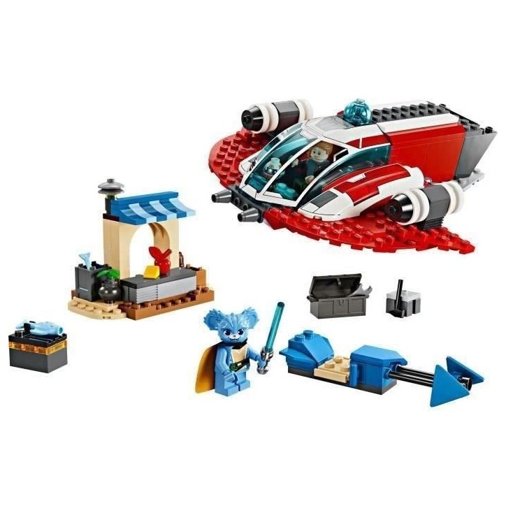LEGO 75384 Star Wars Le Crimson Firehawk, Jouet de Construction avec Speeder Bike et Minifigurines