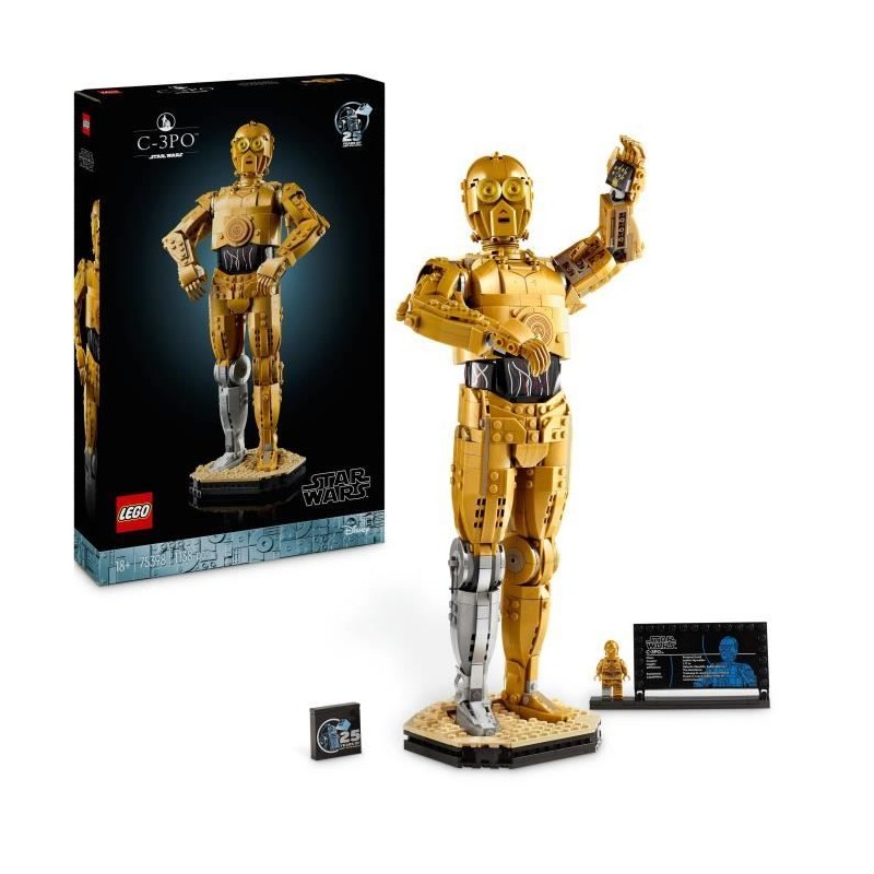 LEGO Star Wars 75398 C-3PO - Figurine de Droide a Construire - Maquett