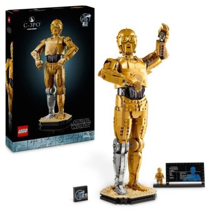 LEGO Star Wars 75398 C-3PO - Figurine de Droide a Construire - Maquett