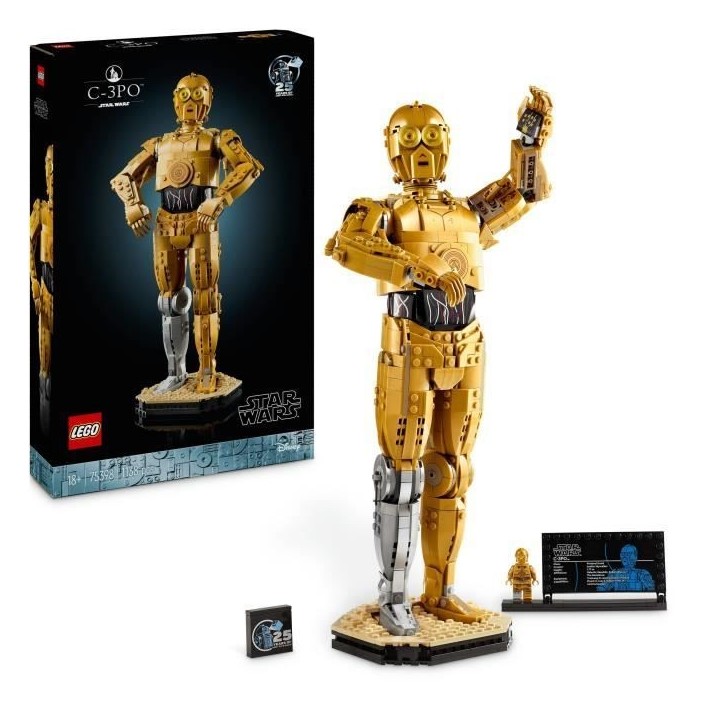 LEGO Star Wars 75398 C-3PO - Figurine de Droide a Construire - Maquette pour Adultes LEGO Star Wars 75398 C-3PO - Figurine de Droide a Construire - Maquette pour Adultes