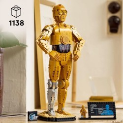 LEGO Star Wars 75398 C-3PO - Figurine de Droide a Construire - Maquett
