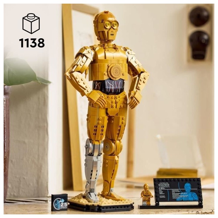 LEGO Star Wars 75398 C-3PO - Figurine de Droide a Construire - Maquette pour Adultes LEGO Star Wars 75398 C-3PO - Figurine de Droide a Construire - Maquette pour Adultes