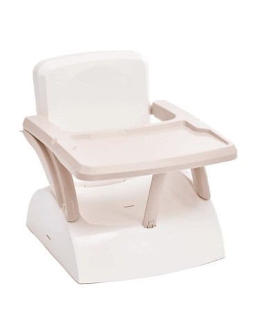 Rehausseur de chaise enfant 2 en 1 THERMOBABY YEEHOP - 6-18 mois - Harnais sécurité 3 points - Tablette amovible - Marron glac