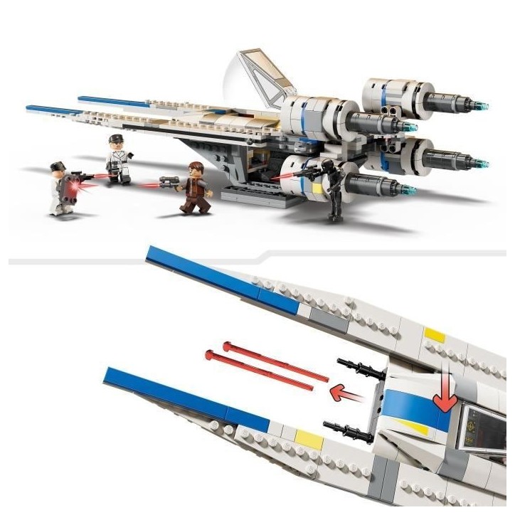 LEGO Star Wars 75399 Andor Le Chasseur Stellaire U-Wing de l'Alliance Rebelle, Jeu de construction des 8 Ans LEGO Star Wars 75399 Andor Le Chasseur Stellaire U-Wing de l'Alliance Rebelle, Jeu de construction des 8 Ans