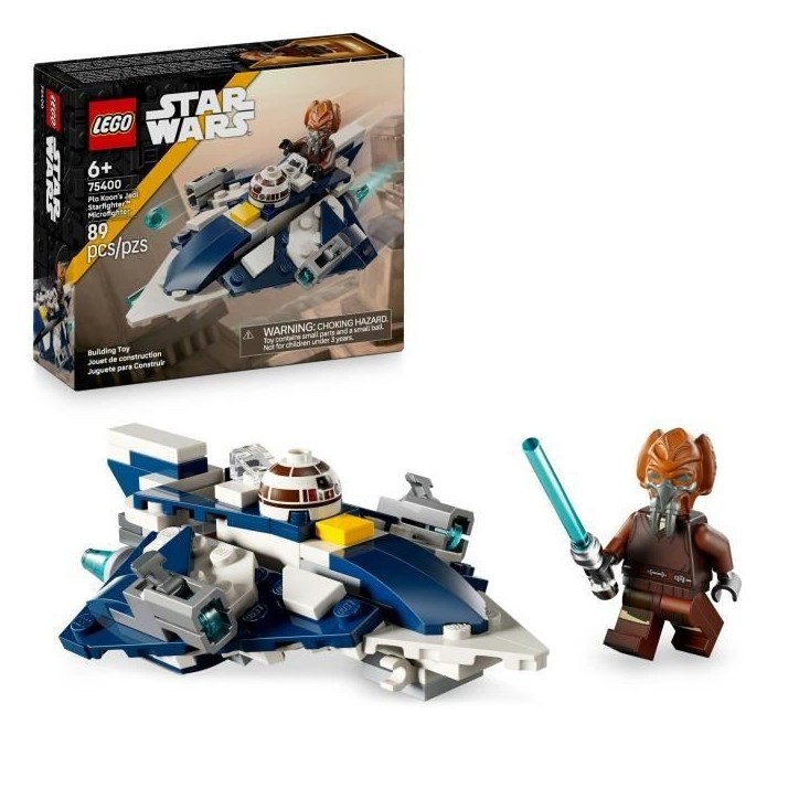 LEGO Star Wars : The Clone Wars 75400 Microfighter Chasseur Jedi de Plo Koon - Jeu 6 ans LEGO Star Wars : The Clone Wars 75400 Microfighter Chasseur Jedi de Plo Koon - Jeu 6 ans