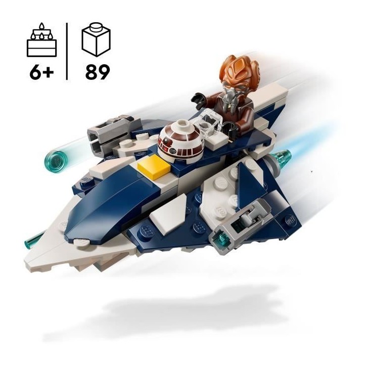 LEGO Star Wars : The Clone Wars 75400 Microfighter Chasseur Jedi de Plo Koon - Jeu 6 ans LEGO Star Wars : The Clone Wars 75400 Microfighter Chasseur Jedi de Plo Koon - Jeu 6 ans