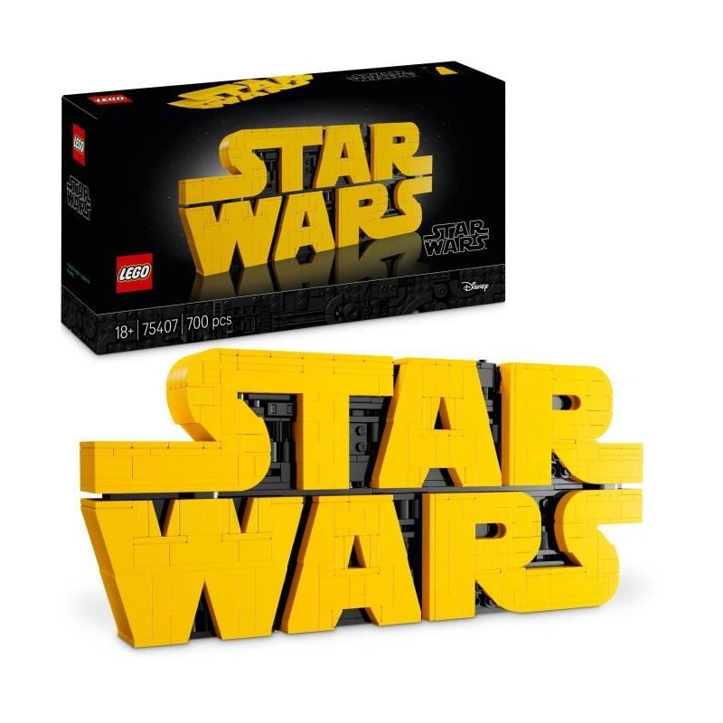 LEGO Star Wars 75407 Logo De Star Wars En Briques - Set De Constructio LEGO Star Wars 75407 Logo De Star Wars En Briques - Set De Constructio