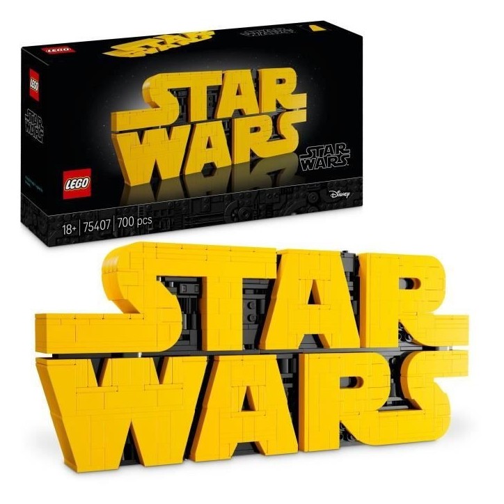 LEGO Star Wars 75407 Logo De Star Wars En Briques - Set De Construction Pour Adulte – Déco LEGO Star Wars 75407 Logo De Star Wars En Briques - Set De Construction Pour Adulte – Déco
