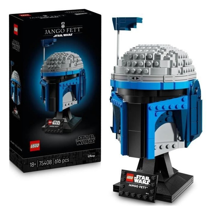 LEGO Star Wars 75408 L'Attaque Des Clones Le Casque De Jango Fett - Set - Cadeau Adulte LEGO Star Wars 75408 L'Attaque Des Clones Le Casque De Jango Fett - Set - Cadeau Adulte
