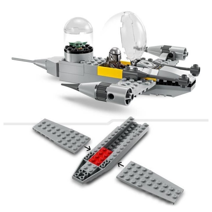 LEGO Star Wars : The Mandalorian 75410 Le chasseur N-1 de Mando et Grogu - Jeu des 4 ans LEGO Star Wars : The Mandalorian 75410 Le chasseur N-1 de Mando et Grogu - Jeu des 4 ans