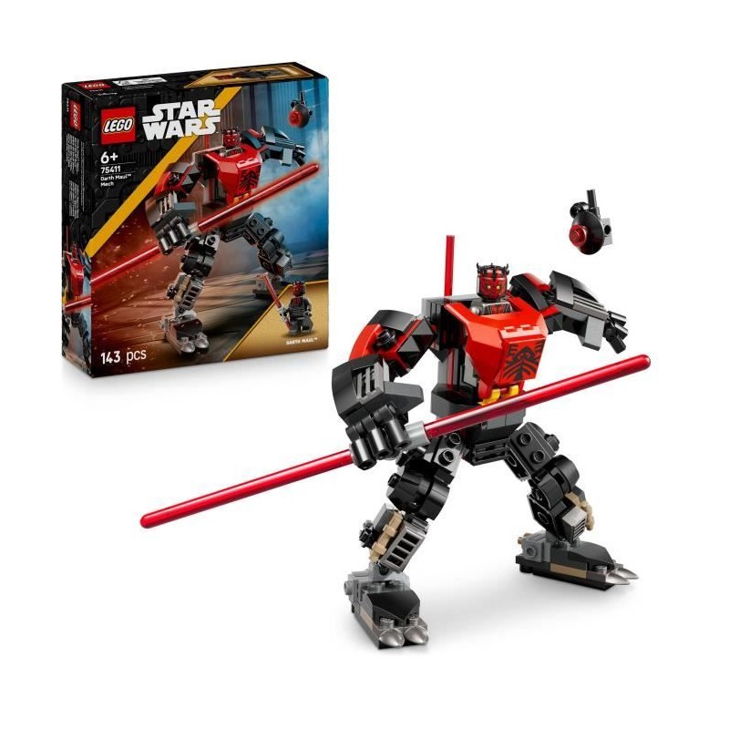 LEGO Star Wars 75411 Le Robot Dark Maul - Jeu de Construction pour Gar LEGO Star Wars 75411 Le Robot Dark Maul - Jeu de Construction pour Gar