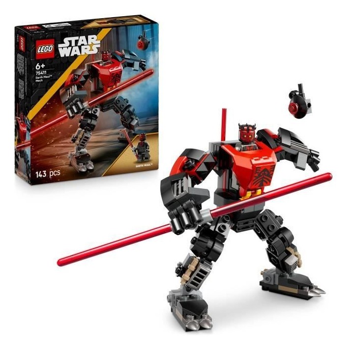 LEGO Star Wars 75411 Le Robot Dark Maul - Jeu de Construction pour Garçon des 6 ans LEGO Star Wars 75411 Le Robot Dark Maul - Jeu de Construction pour Garçon des 6 ans