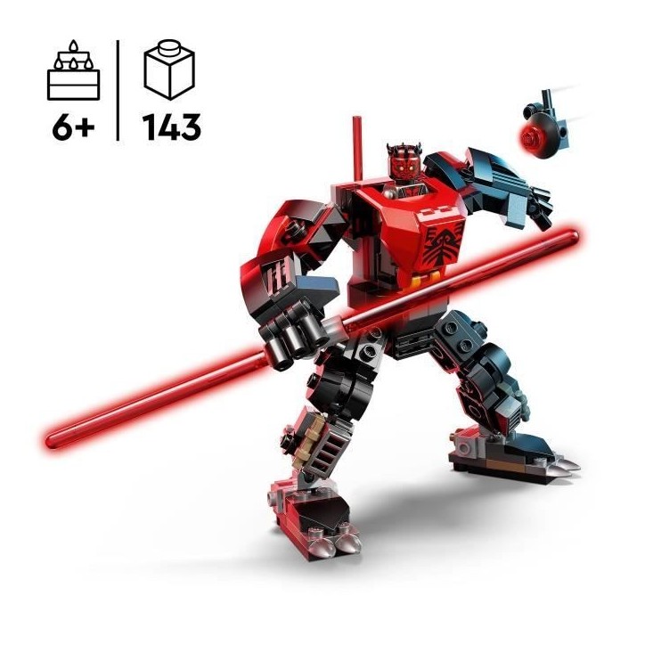 LEGO Star Wars 75411 Le Robot Dark Maul - Jeu de Construction pour Garçon des 6 ans LEGO Star Wars 75411 Le Robot Dark Maul - Jeu de Construction pour Garçon des 6 ans
