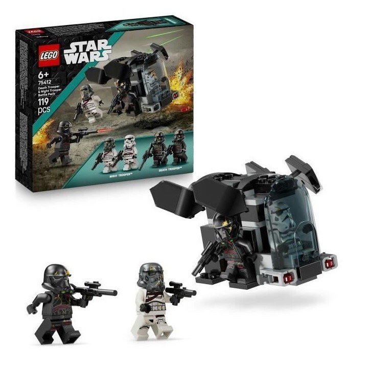 LEGO Star Wars 75412 Pack de Combat Death Troopers contre Night Troopers - Jouet des 6 ans LEGO Star Wars 75412 Pack de Combat Death Troopers contre Night Troopers - Jouet des 6 ans