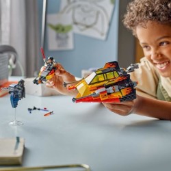 LEGO Star Wars 75414 Le Snowspeeder en Flammes - Jouet de Construction