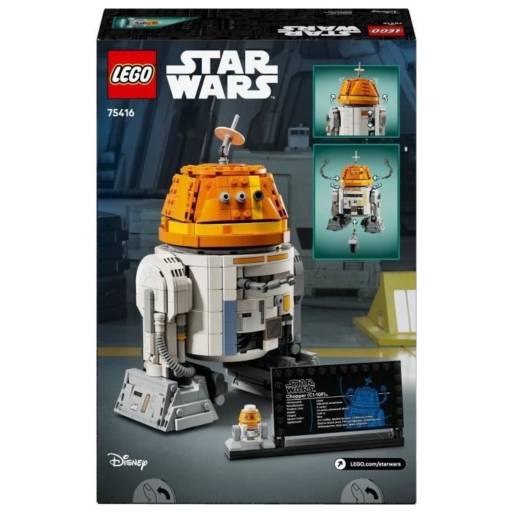 LEGO Star Wars 75416 Ahsoka Le Droide Astromécano Chopper (C1-10P), Jeu de construction, des 10 ans LEGO Star Wars 75416 Ahsoka Le Droide Astromécano Chopper (C1-10P), Jeu de construction, des 10 ans