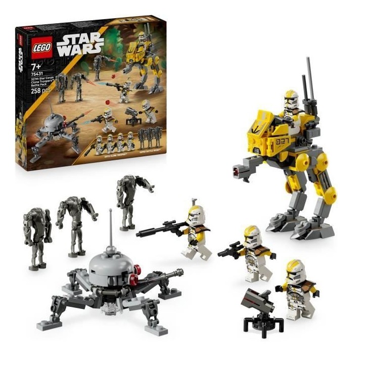 LEGO Star Wars 75431 Pack de Combat du 327eme Corps d'Armée - Jeu de Construction 7 ans LEGO Star Wars 75431 Pack de Combat du 327eme Corps d'Armée - Jeu de Construction 7 ans