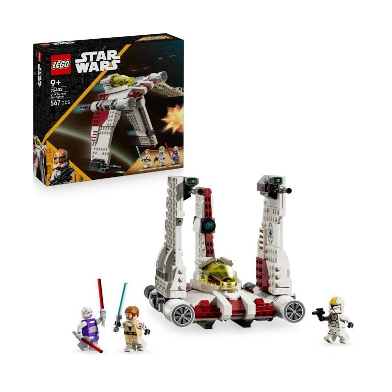 LEGO Star Wars 75432 The Clone Wars Chasseur V-19 Torrent - Jeu de Con LEGO Star Wars 75432 The Clone Wars Chasseur V-19 Torrent - Jeu de Con