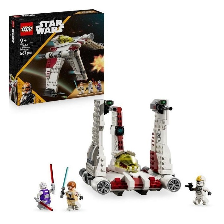 LEGO Star Wars 75432 The Clone Wars Chasseur V-19 Torrent - Jeu de Construction des 9 ans LEGO Star Wars 75432 The Clone Wars Chasseur V-19 Torrent - Jeu de Construction des 9 ans