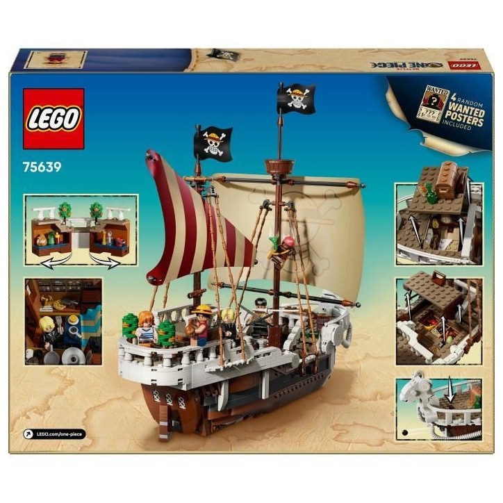LEGO ONE PIECE 75639 Le Bateau Pirate Vogue Merry - Jeu de Construction pour enfant des 10 ans LEGO ONE PIECE 75639 Le Bateau Pirate Vogue Merry - Jeu de Construction pour enfant des 10 ans