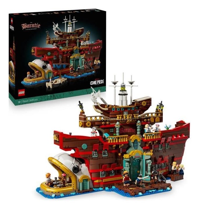 LEGO ONE PIECE 75640 Le Restaurant Flottant Baratie - Set de Construction Anime - Adulte LEGO ONE PIECE 75640 Le Restaurant Flottant Baratie - Set de Construction Anime - Adulte