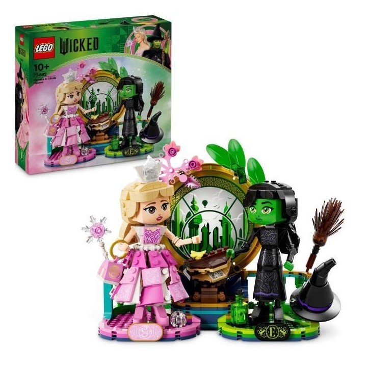 LEGO Wicked 75682 Figurines d'Elphaba et de Glinda - Jouet pour enfant des 10 ans & Déco LEGO Wicked 75682 Figurines d'Elphaba et de Glinda - Jouet pour enfant des 10 ans & Déco