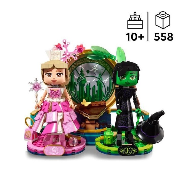 LEGO Wicked 75682 Figurines d'Elphaba et de Glinda - Jouet pour enfant des 10 ans & Déco LEGO Wicked 75682 Figurines d'Elphaba et de Glinda - Jouet pour enfant des 10 ans & Déco