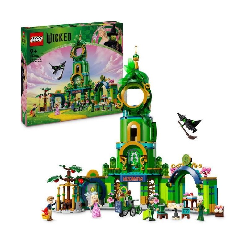 LEGO Wicked 75684 Bienvenue a Emerald City - Jouet a Collectionner ave LEGO Wicked 75684 Bienvenue a Emerald City - Jouet a Collectionner ave