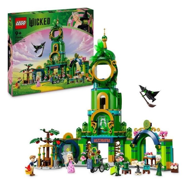 LEGO Wicked 75684 Bienvenue a Emerald City - Jouet a Collectionner avec Glinda et Elphaba LEGO Wicked 75684 Bienvenue a Emerald City - Jouet a Collectionner avec Glinda et Elphaba